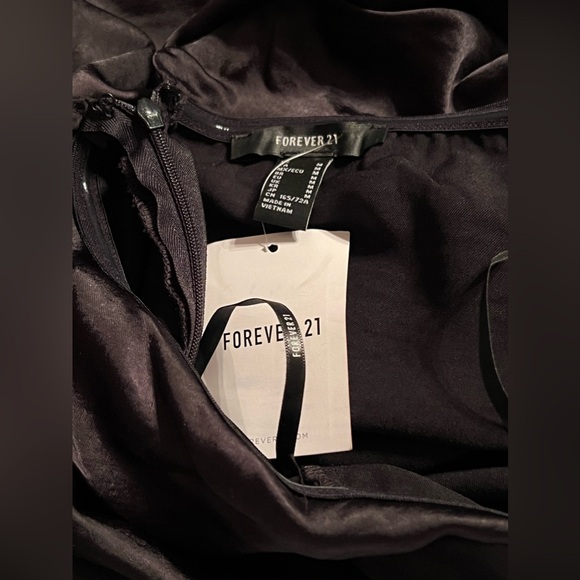 NWT Satin Foldover Strapless Jumpsuit - Picture 6 of 6